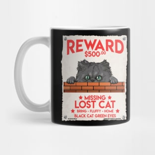 Missing Black Himalayan Cat Feline Animal Lover's Novelty Gift Mug